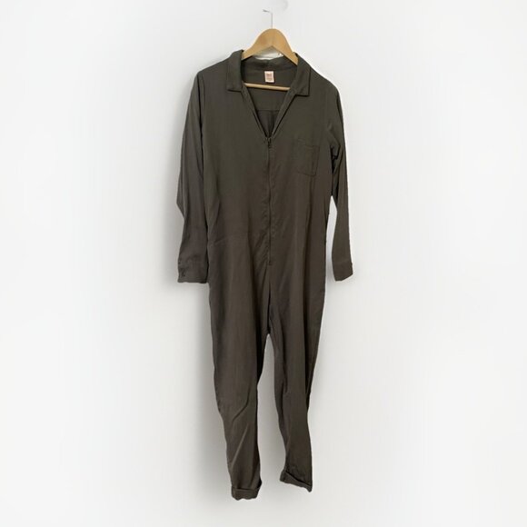 Smash + Tess Jumpsuit Womens S Gray Zip Coveralls Comfy Loungewear Tencel - Picture 2 of 12